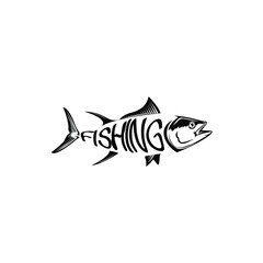 logo and vektor fishing for fisherman 