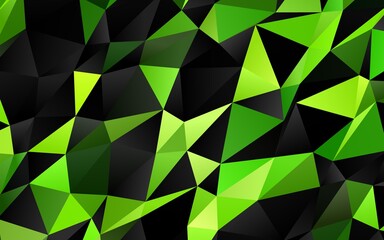 Light Green vector low poly texture.
