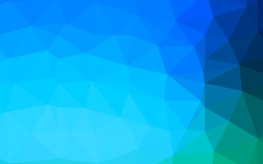 Light Blue, Green vector abstract mosaic backdrop.