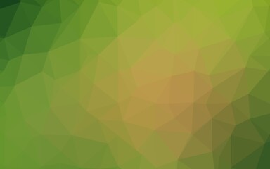 Obraz premium Light Green, Yellow vector triangle mosaic texture.