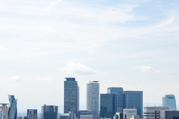 テレビ塔展望台から見た名古屋駅前高層ビル