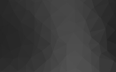 Dark Silver, Gray vector abstract polygonal layout.