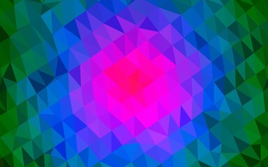 Dark Multicolor, Rainbow vector low poly cover.