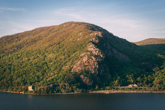View of Breakneck Ridge from Storm King Mountain, in the Hudson Valley, New York