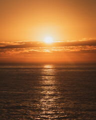 Fototapeta premium Sunrise over the Atlantic Ocean in Portland, Maine