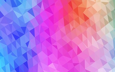 Light Multicolor, Rainbow vector shining triangular template.