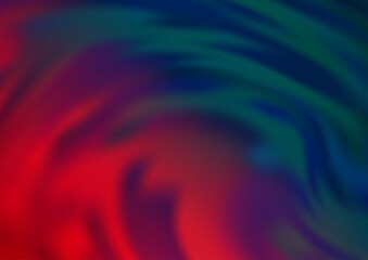 Dark Blue, Red vector blurred and colored background.
