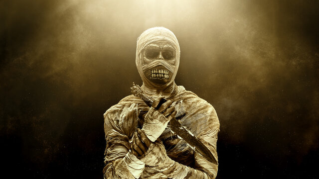 evil mummy with the blade