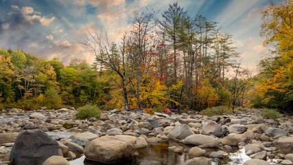 river in the mountains