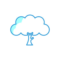 Illustration Vector graphic of tree icon. Fit for nature, forest, garden etc.