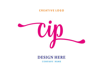 simple CIP letter arrangement logo is easy to understand, simple and authoritative