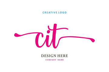 simple CIT letter arrangement logo is easy to understand, simple and authoritative