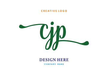 simple CJP letter arrangement logo is easy to understand, simple and authoritative