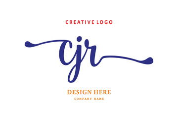 simple CJR letter arrangement logo is easy to understand, simple and authoritative