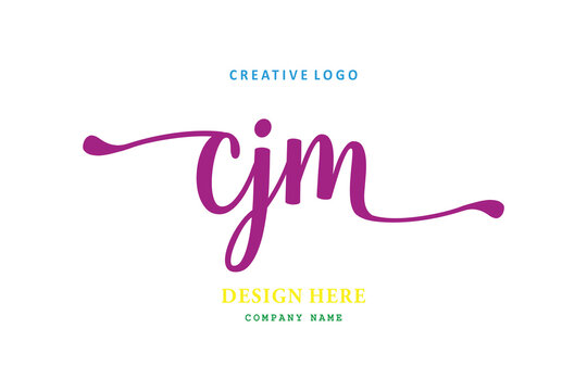 simple CJM letter arrangement logo is easy to understand, simple and authoritative