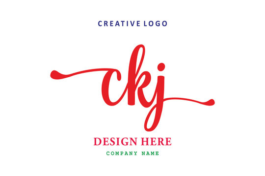 simple CKJ letter arrangement logo is easy to understand, simple and authoritative