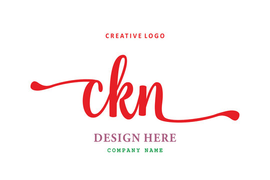 simple CKN letter arrangement logo is easy to understand, simple and authoritative