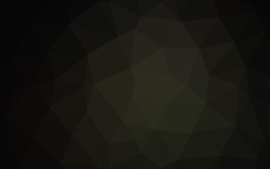 Obraz premium Dark Black vector low poly texture.