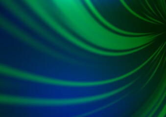 Dark Blue, Green vector abstract blurred background.
