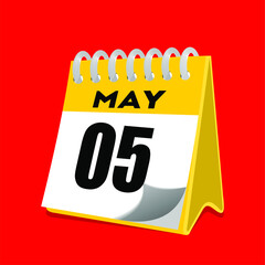 May 5 Calendar Design
