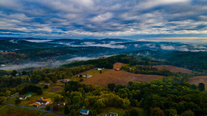 Fog in the Appalachian Mountains