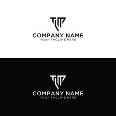 Simple BlACK LTM initial Logo designs template.