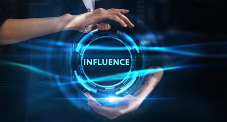 Business, technology, internet and network concept. Young businessman thinks over the steps for...