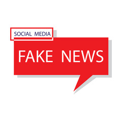 News fake. Posting a lie on social media. Deception of the mass media. Vector illustration. Stock image.