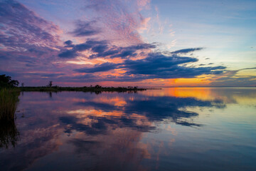 sunset on Mobile Bay 
