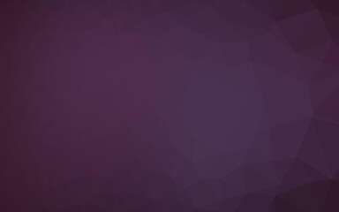 Dark Purple vector shining triangular background.