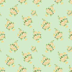 seamless  flowers pattern on  background