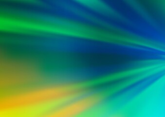 Light Blue, Yellow vector blurred shine abstract background.
