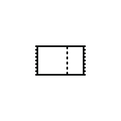 Fototapeta premium Bill thin icon vector