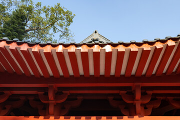 Fototapeta na wymiar roof of a traditonal chinese temple