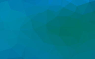 Light Blue, Green vector polygonal pattern.