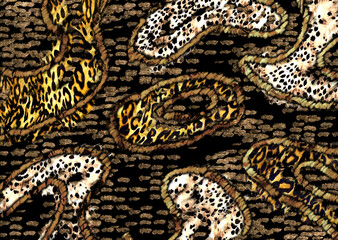 abstract leopard print texture design	