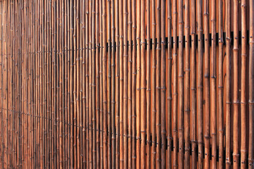 竹製の塀