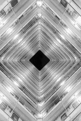 Obraz premium high rise residential building in Hong Kong city. Modern building abstract backgrounf pattern