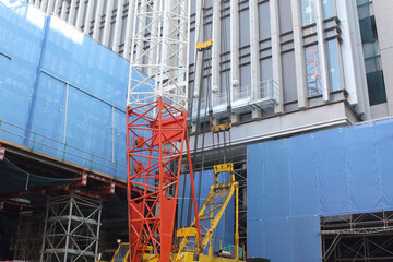 JR博多駅の新築工事現場