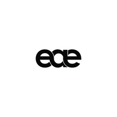 eae letter original monogram logo design