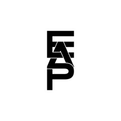 Obraz premium eap letter original monogram logo design