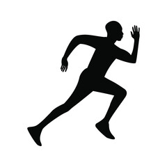 man fast run icon, rush icon. vector illustration on white background. eps 10