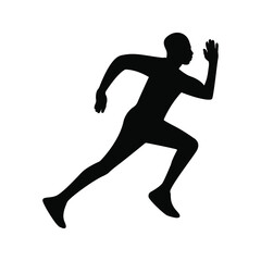 Fototapeta na wymiar man fast run icon, rush icon. vector illustration on white background. eps 10