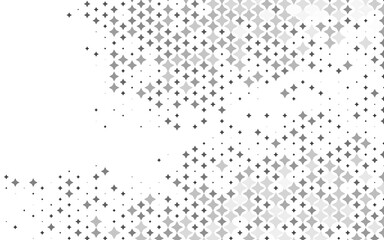 Light Silver, Gray vector layout with bright stars.