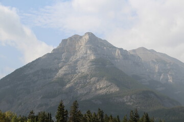 Haze Over Mount Grotto, Kananaskis Country, Alberta