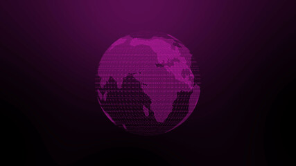 New pink color 3d planet image, Background 3d earth 