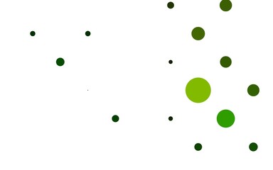 Light Green vector cover with spots.