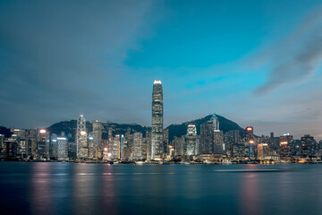Cityscape at Victoria Harbour in Hong Kong