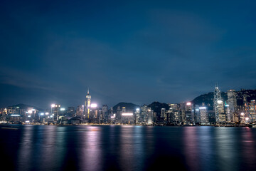 Obraz premium Cityscape at Victoria Harbour in Hong Kong
