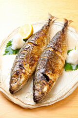 焼き魚アジ